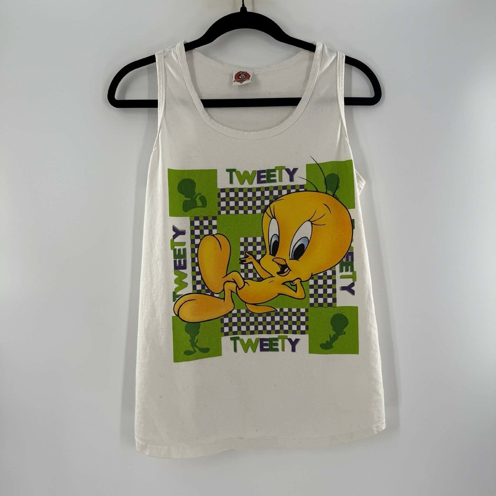 Vintage 90's Looney Tunes Tweety Bird Tank Top SZ S TBT